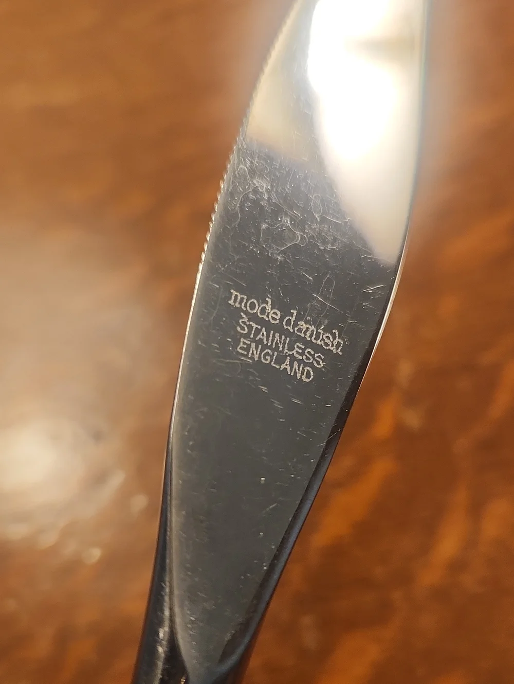 Vintage MCM Mode Danish Sheffield England Steak Knife & Carving Set Stainless